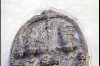 alianční erb Jiřího z Oppersdorfu a jeho manželky Barbory z Meggau ( © Jan P. Štěpánek 2005)