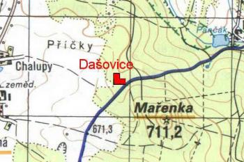 lokalizace v mapě KČT (2003 © KČT & Pavel Zany Komárek)