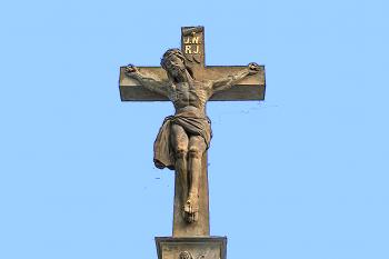 K říž v obci Borová, místní části Českých Heřmanic v okrese Ústí nad Orlicí. (© Pavel Vítek 09/2023)