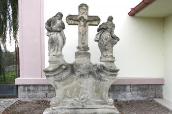 Sousoší Kalvárie ve Velkém Oseku v okrese Kolín. (© Pavel Vítek 11/2023)