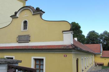 Rodný dům Jana Křestitele Jodla Kralupského v Kralupech nad Vltavou. (© Pavel Vítek  05/2024)