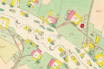 Heroltovice - dříve Herlsdorf (Herldowice) Císařské povinné otisky stabilního katastru- Morava a Slezsko (zdroj: https://ags.cuzk.cz/archiv/openmap.html?)