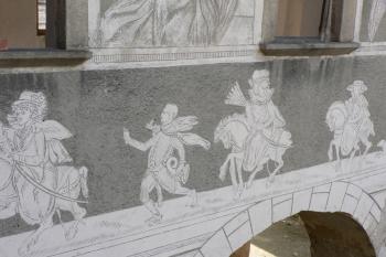 sgrafitová výzdoba (© Ondřej Drlík, 4/2010)
