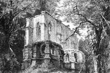 kostel od severovýchodu (© Alfred Moschkau: Oybyn - Ritterburg und kloster, 1933)