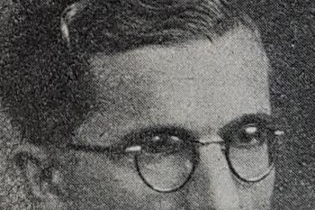 Jan Zahradníček (Autor: není známo – foto z článku v časopise Kolo ročník 1946–1947 Moravského kola spisovatelů, Volné dílo, https://commons.wikimedia.org/w/index.php?curid=82811216)