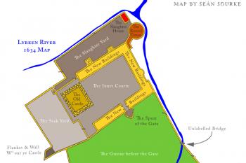  (© http://kildare.online/heritage/maynooth-castle-map-c-1634/)