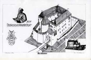 rekonstrukce hradu podle T. Durdíka (© jan heřman, 02/2012)