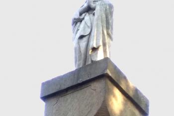 Mariánský sloup mezi obcemi Brocno a Chcebuz, místními části města Štětí. (© Pavel Vítek 09/2024)