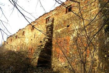 jižní fronta tvrze ( © Jan P. Štěpánek 12/2007)
