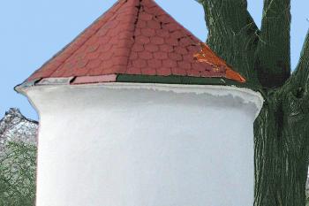 Kaplička na okraji obce Bor u Chroustovic v okrese Chrudim. (© Pavel Vítek  09/2024)