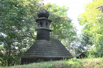 Dřevěná kaple Panny Marie v Kozlově, místní části České Třebové. (© Pavel Vítek 09/2024)