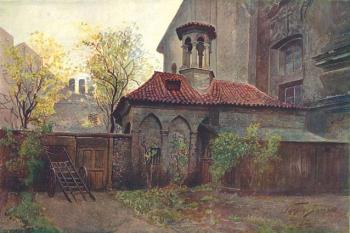 Kaple Božího hrobu na Zderaze (Autor: Václav Jansa (1859-1913) – Klub za starou Prahu, Volné dílo, https://commons.wikimedia.org/w/index.php?curid=3673747)