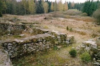 Pohled od severozápadu směrem k někdejší návsi (© Jiří Cukr 10/2003)