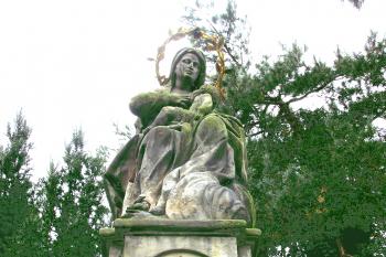 Socha Panny Marie v Litomyšli. (© Pavel Vítek  09/2025)
