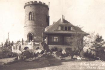 Kleť - historická pohlednice z počátku 20.století (soukr.sbírka IvoR) ( © anon.)