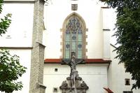 kříž u kostela Povýšení sv. Kříže.