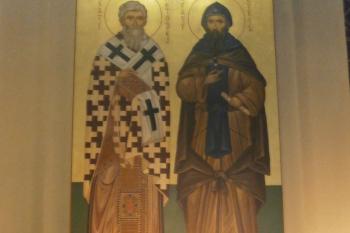 Ikona - sv. Cyril a Metoděj (© doxa , 02/2014)