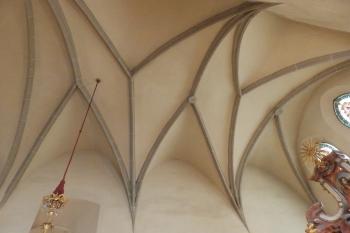 Unikátní obkročná klenba presbytáře z doby před rokem 1369 (© Johannes Cladis, 09/2016)