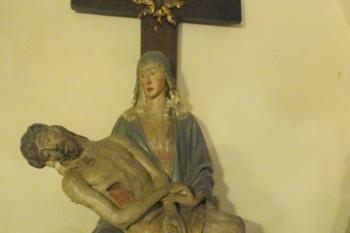 Zázračná pieta z kostela sv. Kříže Většího, zbořeného za asanace (© Johannes Cladis, 01/2017)