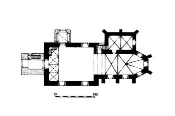  (© Jan Sommer: Ke středověké stavební podobě kostela v Bošilci, Výběr 23, 1986)