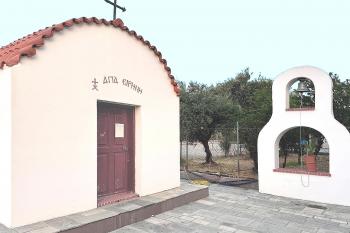 Kaple sv. Ireny, Agia Irini v Kolymbii na řeckém ostrově Rhodos. (© Pavel Vítek  08/2020)