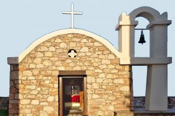 Kaple svaté Kyriaki na řeckém ostrově Rhodos v Kolymbii. (© Pavel Vítek  08/2020)
