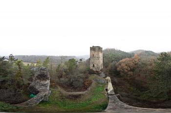 Panorama hradu Libštejn (© Jiří Čížek  11/2021)