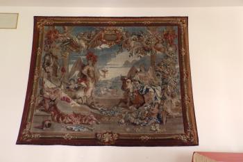 Tapisérie Březen a duben (dílna Jodoca de Vos v Bruselu, kol. 1710) v černínské galerii (© Johannes Cladis, 05/2016)