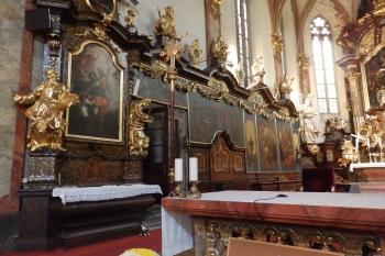Cyklus legenda o sv. Jindřichu a Kunhutě v presbytáři (© Johannes Cladis, 05/2016)