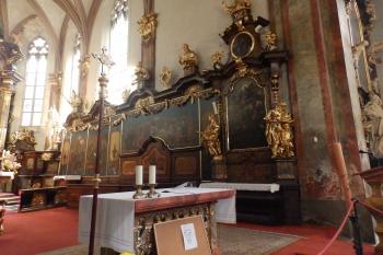 Cyklus legenda o sv. Jindřichu a Kunhutě v presbytáři (© Johannes Cladis, 05/2016)