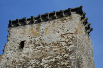 Krakorce po vyloženém ochozu velké věže (© Jan Večeřa, 06/2015)