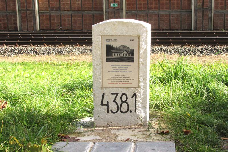 Připomínka 1. železničního nádraží v Kralupech Připomínka 1. železničního nádraží v Kralupech