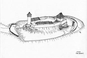možná podoba hradu (© ondřej Štěpánek 01/2006)
