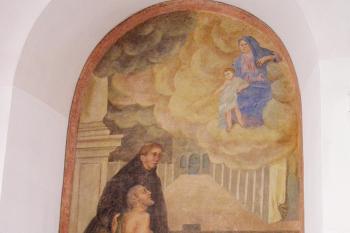 freska v refektáři (© Alena Volná, 3/2008)