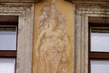 detail renesanční fasády (© Karel Husák 07/2004)