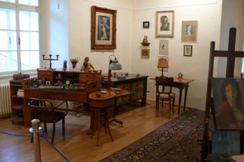 Rekonstrukce pražského ateliéru akad. mal. Ludmily Jiřincové ve Chvalském zámku (© Pavel Muchka, 08/2008)