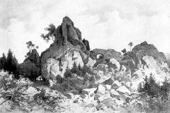 Obrázek z knihy A.Sedláčka ( © August Sedláček: Hrady, zámky a tvrze království Českého, sv. X  Boleslavsko, Praha 1895)