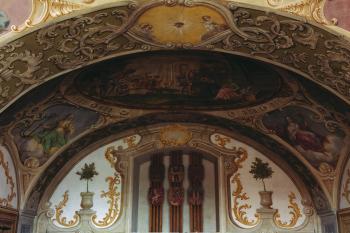 Klenba freskového sálu zámku pánů z Říčan (© Foto Libor Kadlec 8/2005)