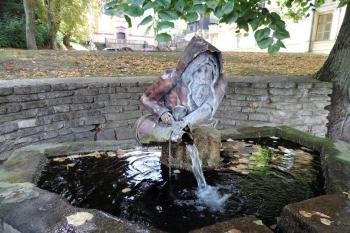 kašna se sochou poustevníka ( © Jan P. Štěpánek 09/2015)