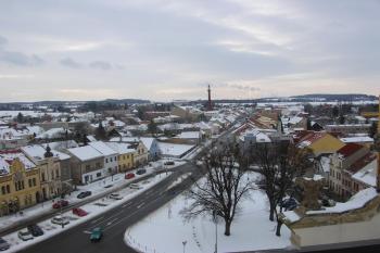 Z věže kostela k západu (© Pavel Hubáč, 02/2009)