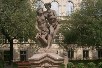 Alegorie podzimu a léta (Bacchus a Deméter) z dílny M.B.Brauna (© Johannes Cladis, 05/2016)