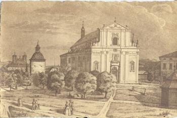 katedrála se starou zvonicí v 19. století (© Karel Husák, 07/2011)