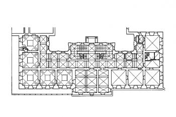půdorys rezidence (© Macek P., Biegel, R. a Bachtík, J. (eds): Barokní architektura v Čechách. nakladatelství Karolinum, Praha 2015)