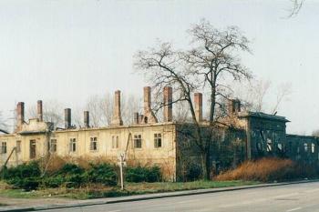 Zámek pár týdnů po požáru, který zavinil jeho zánik ( © Jan P. Štěpánek 1999)