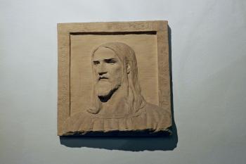 Reliéf - hlava Krista od Františka Bílka (© Johannes Cladis, 05/2014)