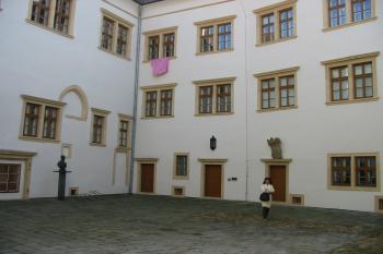 část vnitřního nádvoří (© D Dohňanský, 04/2016)