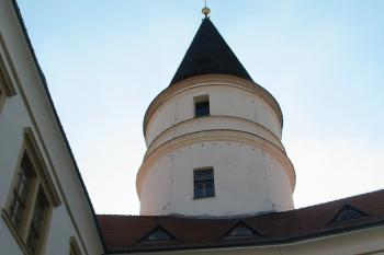 vrchpl věže z vnitřního nádvoří (© D Dohňanský, 04/2016)