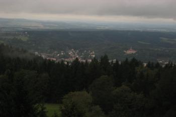 Pohled z rozhledny na Náchod (© Zdeněk Susa, 09/2011)