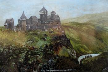 Burg Scharfenstein vor der Zerstörung in Jahre 1445 ( © J. Lehmann)