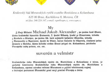 Poslední potomek rytířů z Borče a na Wostrém ( © Karel Dominik Tumlíř, Eq.M. 03/2007)